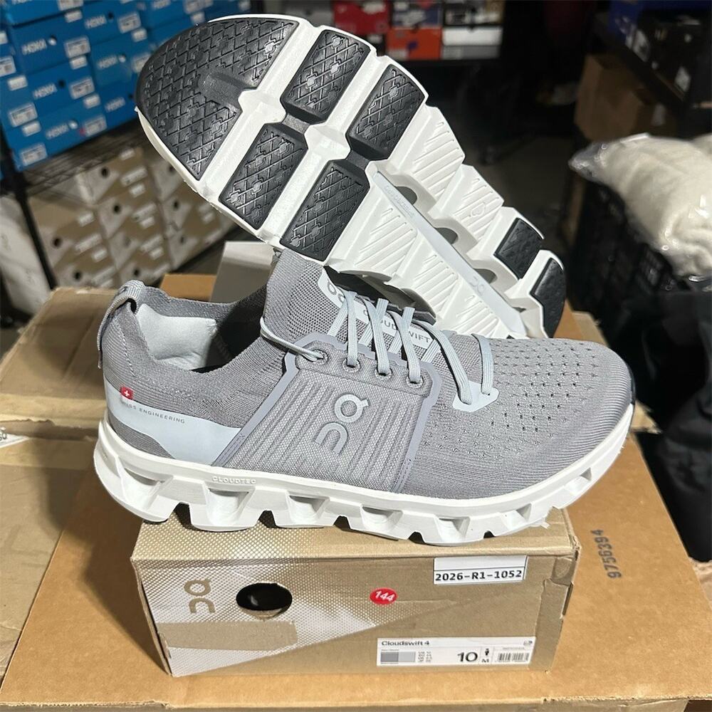 On Running Cloudswift 4 'Alloy/Glacier' Road Running Sneakers | Mens 10 | NIB